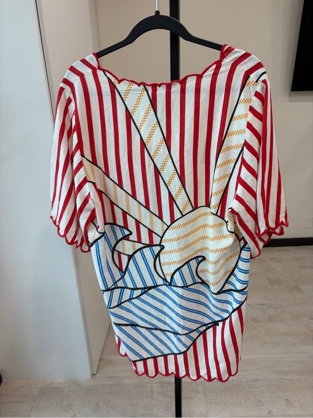 Farm Rio: Navy Stripes Mini Dress - Picture 7 of 10